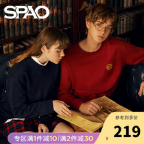 SPAO Harry Potter joint item couple embroidered sweater spring new men and women youth SPKW949D02