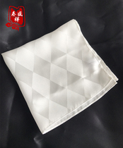 100% Mulberry Silk Real Silk Handkerchief Pamen West Suit Pocket Towels Face Towels White Silk Jacquard Square Handkerchief