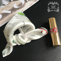 100% genuine silk crepe satin silk printed modern little fresh mulberry silk travelling handkerchief