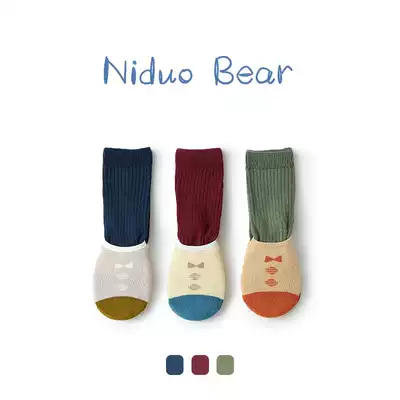 Nidal bear baby socks non-slip dispensing long socks baby floor socks autumn and winter thickened autumn and winter toddler socks