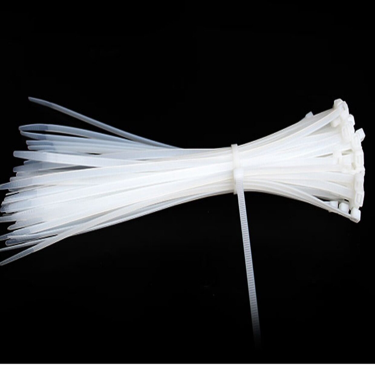 塑料尼龙扎带5*300自锁式捆线累死狗扎带卡扣电线捆扎带绑带黑色