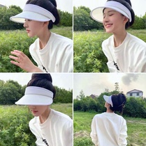 ZAUO sunscreen hat empty top hat female summer Korean sun sun hat cycling anti ultraviolet hat