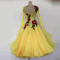 Modern Dance Competition Dress National Standard Dance Performance Waltz Performance Waltz Performance Ballroom Dance Dancing Plus Diamond Skirt Square Dance Dress