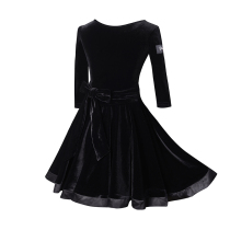 Childrens Latin dance lian xi fu provisions suit fit the costume autumn and winter si rong qun dress were women training