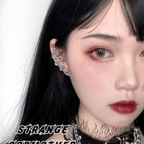 Strange godmother snake-shaped ear clip earrings one-piece ear clip personality cool snake-shaped winding stud earrings earrings female