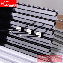 High-grade aluminum groove plate Aluminum groove plate hook Aluminum alloy groove strip groove plate with hook factory direct universal plate groove