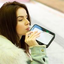 Fashion creative a5 paper portable carrying rope Flat transparent non-toxic plastic gift water cup Handy cup