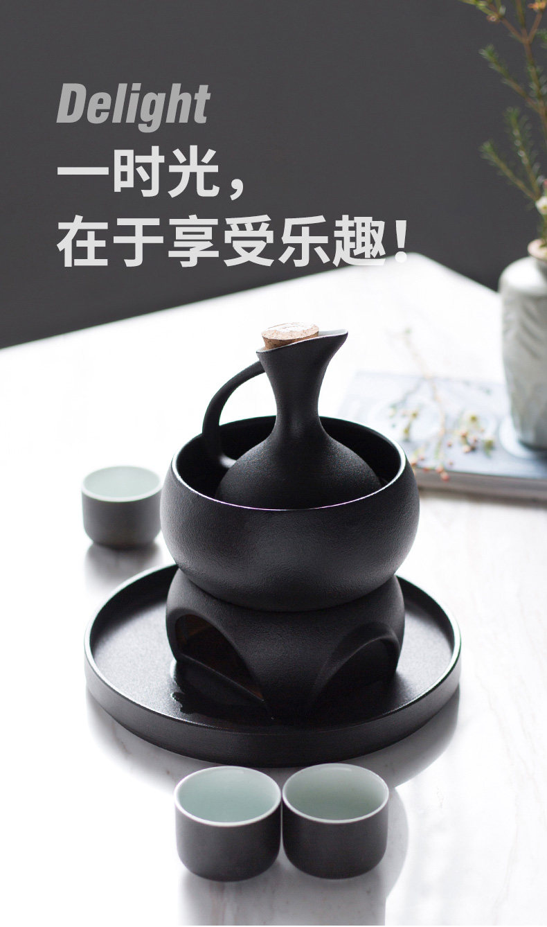 温酒器 白酒黄酒温酒壶日中式烫酒壶家用热酒器煮酒器热酒壶