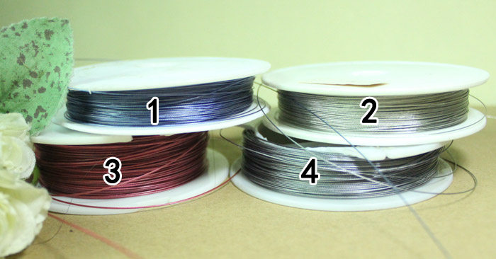 绯惑 手工diy 1元5米 钢丝线铜丝线 超细 玫红灰色 娃娃各种改造