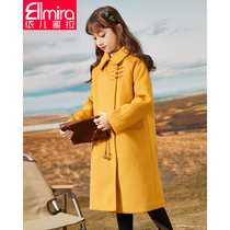 girls' woolen coat children's woolen coat autumn and winter 2022 new large and medium size children's clothing western style new year clothing