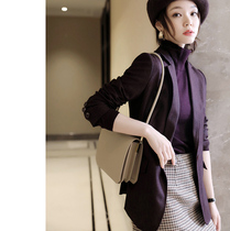 Ingenuity core temperament goddess classic herringbone pattern slim a button medium long suit