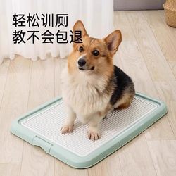 Pet dog toilet Bichon Corgi Teddy urinal diaper flat dog litter basin small dog anti-stepping poop does not wet feet