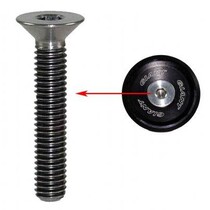 Mountain Highway Bicycle M6x30mm Stand-up Core Bowl Set Cover Flower Heart Tapered Countersunk Head Screw 304 Stainless Steel