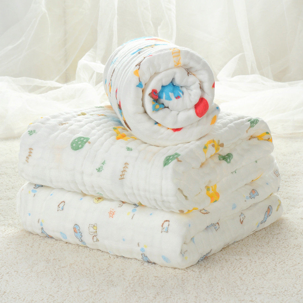 天猫纯棉纱布婴儿浴巾宝宝浴巾强吸水