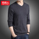 Antarctic 2023 Spring and Autumn Sweater Men's V-neck Sweater T-Shirt Thin Style Korean Style Contains Wool Bottoming Shirt Trendy