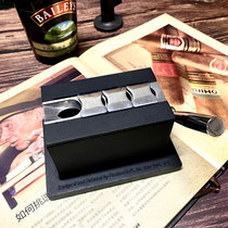 Yigatang double-edged cigar knife stainless steel cigar cutter cigar cutter Cigar scissors portable cigar hole cutter