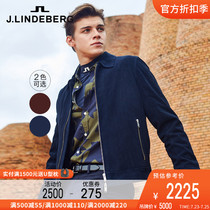 JLINDEBERG Kim Lindberg trend business casual fur sheepskin leather jacket lapel zipper leather jacket men