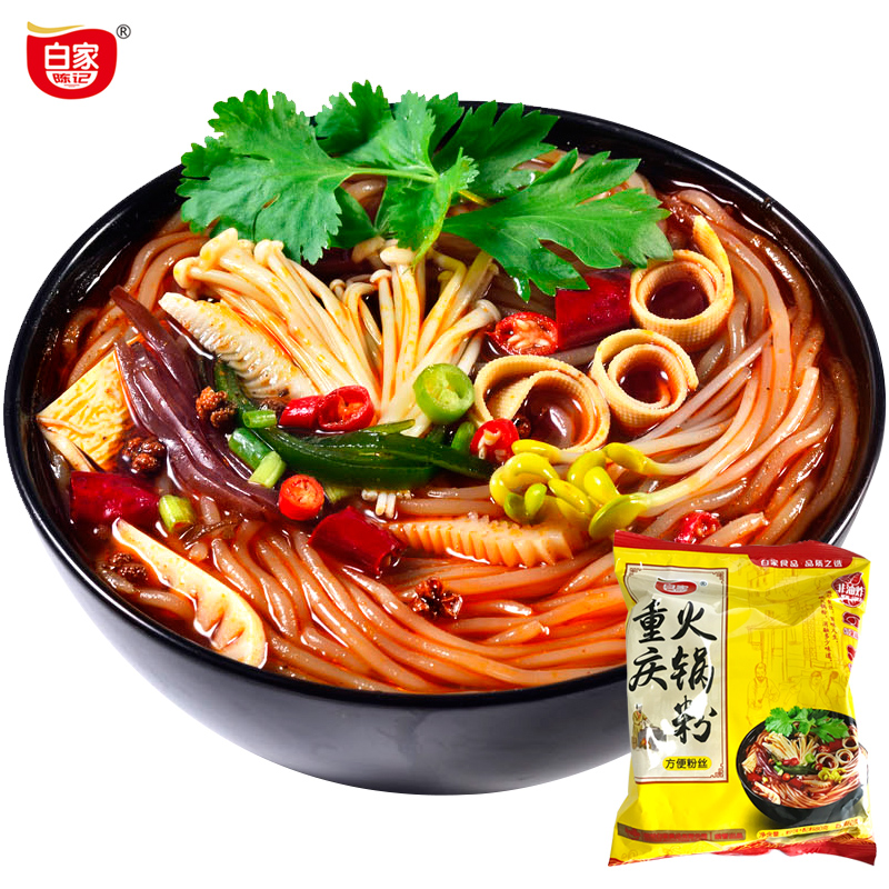 【新品】白家陈记正宗重庆火锅粉方便粉丝粉条带调料80g*10袋速食产品展示图1