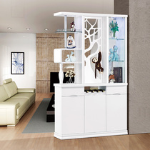 Wine cabinet modern minimalist small apartment screen door partition cabinet living room porch hall cabinet hall cabinet double-sided shoe cabinet