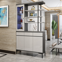 Entrance cabinet modern minimalist foyer screen partition shoe cabinet integrated entrance living room decoration cabinet locker wine cabinet