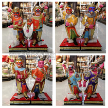 16 inch eight generals statue Taoist resin handmade color Four generals four emperors Eight generals patron saint ornaments
