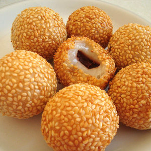 思念豆沙芝麻球 酒店 小吃早点 方便速食 260g12粒超值正品