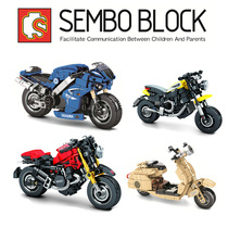 Senbao 701102 Ducati sheep assembly building blocks motorcycle model 701103 701104 701105