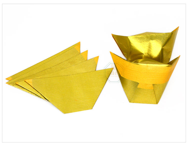 金元宝锡箔纸祭祀用品潮汕大金拜土地上海金箔上坟大张半成品烧纸