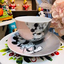 Mickey Mouse tableware Mickey tableware personality cartoon cute dinner plate set ceramic tableware high temperature resistant