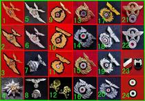 Hat medals badges metal badges embroidery badges hat flowers hat accessories