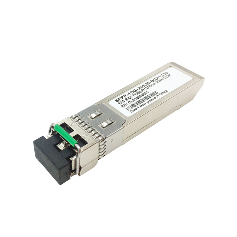 sfp + 10 gigabit single mode single fiber bidirectional optical module bidi 20km compatible with huawei cisco h3c fiber module