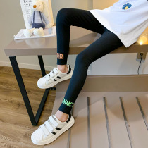 Girls underpants underpants Spring autumn wear 2022 new CUHK Scout black long pants Spring thin stretch pants