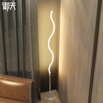 Designer floor lamp living room sofa bedroom bedside vertical creative simple lines LED floor lamp Net Red