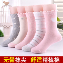 Spring and autumn girls socks cotton socks autumn and winter children Princess lace socks children Girl tide socks