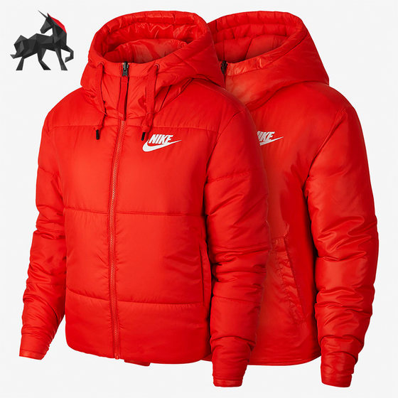 Nike/Authentic Winter Women's Warmth Thickened Double sided Cotton Coat CD9044-634 Nike/Authentic Winter Women's Warmth Thickened Double sided Cotton Coat CD9044-634
