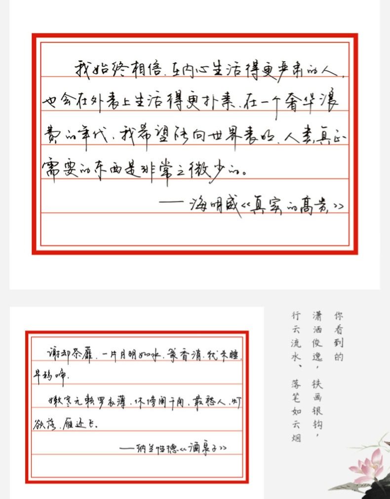 章紫光手写体字帖成人行楷速成钢笔练字帖硬笔临摹行草楷书字帖反复