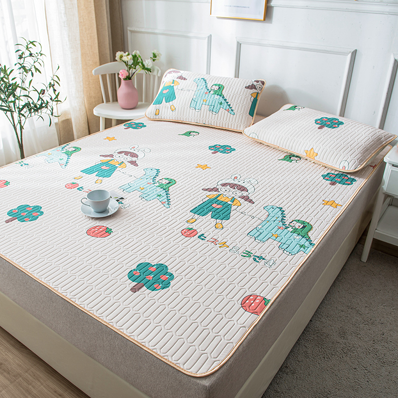 thailand latex mat 1.8m bed three piece set summer washable folding ice silk mat 1.2.0m 1.5 summer