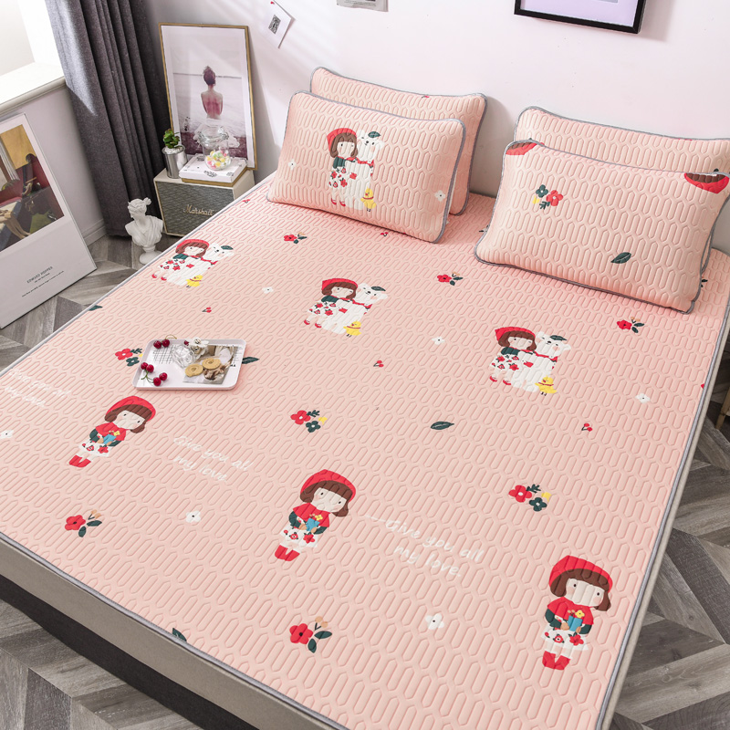 thailand latex mat 1.8m bed three piece set summer washable folding ice silk mat 1.2.0m 1.5 summer