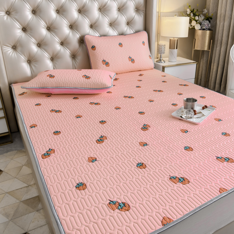 thailand latex mat 1.8m bed three piece set summer washable folding ice silk mat 1.2.0m 1.5 summer