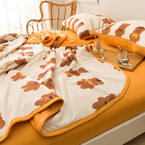 Air conditioning by summer summer cool by four sets of children quilted in spring and autumn summer by a machine washable double