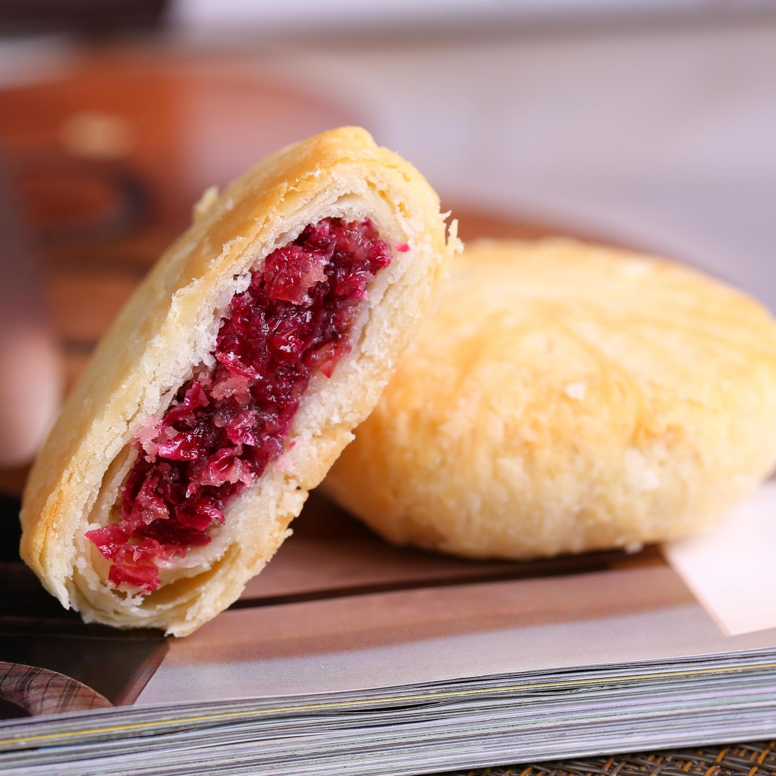 丫眯乐云南丽江特产玫瑰鲜花饼休闲零食小吃糕点食品16枚400g包邮