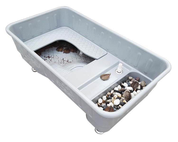 生态塑料龟箱 养龟箱 半水龟箱 龟缸 乌龟繁殖箱 龟托 龟池龟盒_双氙