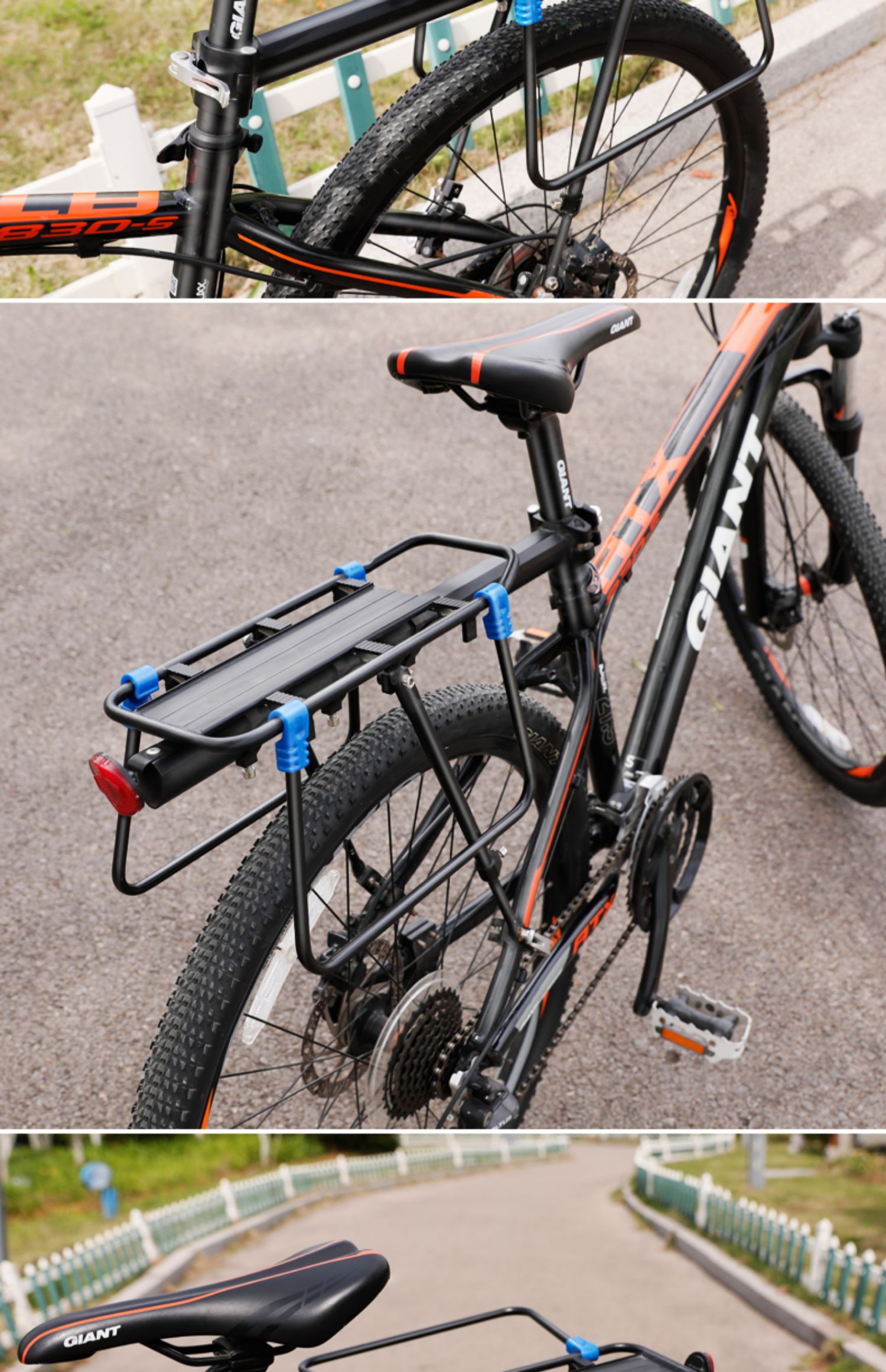 快拆式自行车后货架山地车尾架后座架可载人行李架单车装备配件