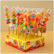 Novelty creative styling candied gourd skewers chocolate beans diamond-shaped fudge childrens fun snacks candy bulk