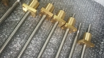 Manufacturers custom processing trapezoidal screw nut machine tool screw non-standard screw positive and negative tooth ball screw