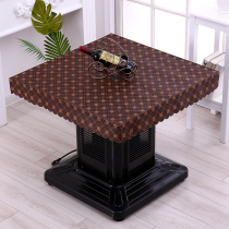 PU leather table cover Waterproof cover baking stove leather cover baking oven Leather cover Leather desktop automatic Mahjong table leather cover