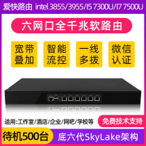 Love fast ros Weimeng 3855u 3865 I5 I7 soft router 19 inch 6 port 82574L network card packet priority