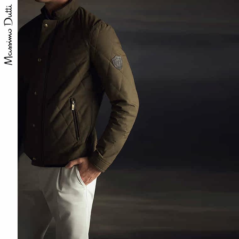 Massimo Dutti 男装 限量版全棉厚外套 03432145505