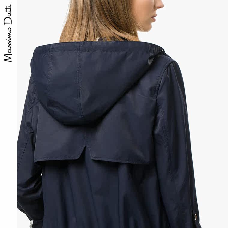 Massimo Dutti 女装 海蓝色派克外套 06725990401