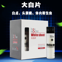 Bot fish with big white tablets Arhat parrot fish medicine convex eye head hole enteritis internal host Aquarium fish medicine Ornamental fish medicine